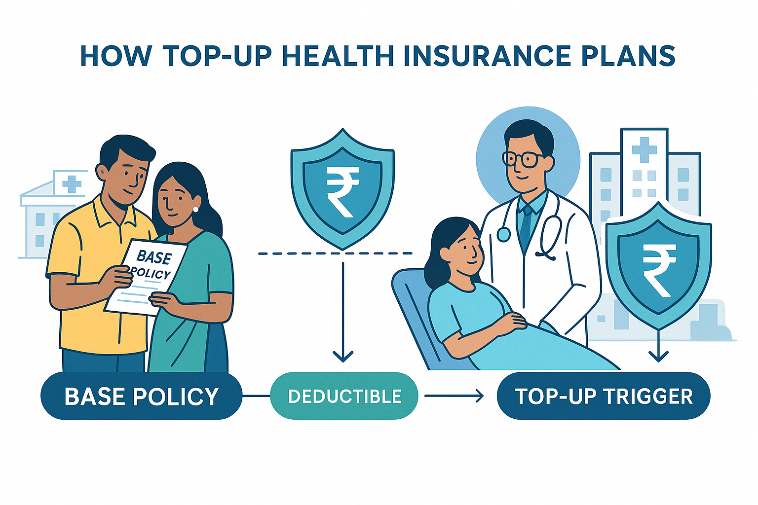 How Top-Up Health Insurance Plans Work in India - Complete Guide 2025