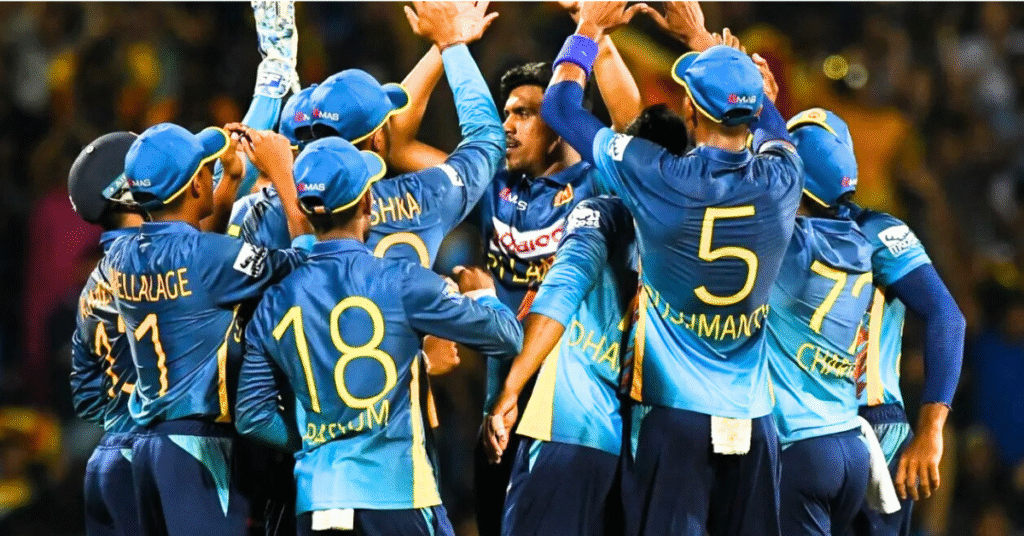 Sri Lanka Team Huddle