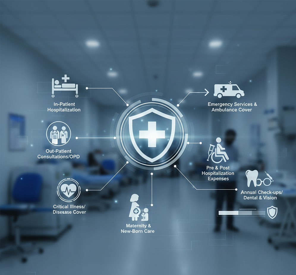 Health & Health Insurance in India – Complete Handbook 2025 3 What Health Insurance Covers