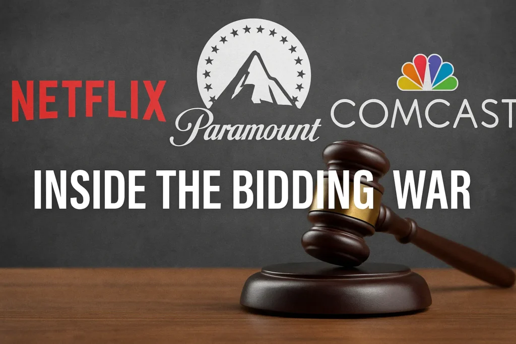 Netflix–WB Deal Could Reshape Hollywood Forever 3 A fierce bidding war unfolded as Netflix, Paramount, and Comcast competed for Warner Bros. Discovery’s studio and streaming assets. Netflix emerged as the frontrunner with the highest cash-heavy offer, while Paramount pushed for a full-company takeover. The outcome could reshape Hollywood’s power structure and the global streaming landscape.