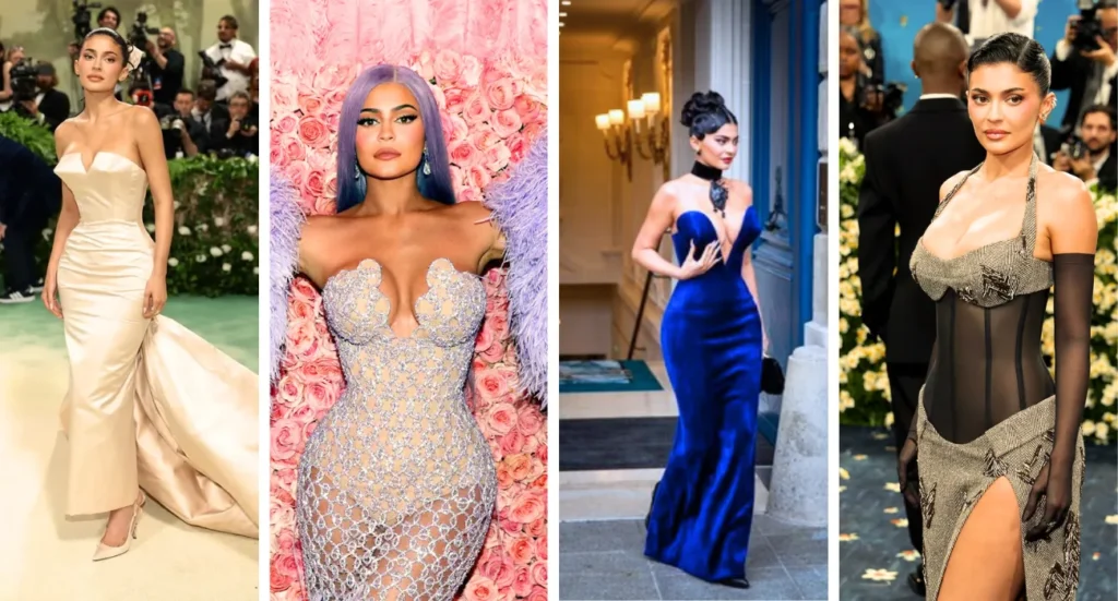 Timothée Chalamet & Kylie Jenner Shock the Red Carpet in Matching Orange Chrome Hearts: Genius or Tasteless? 3 Kylie Jenner blends her signature beauty mogul glamour with bold gothic high-fashion elements, creating a striking look that showcases confidence, modern style, and dramatic elegance on any red carpet.