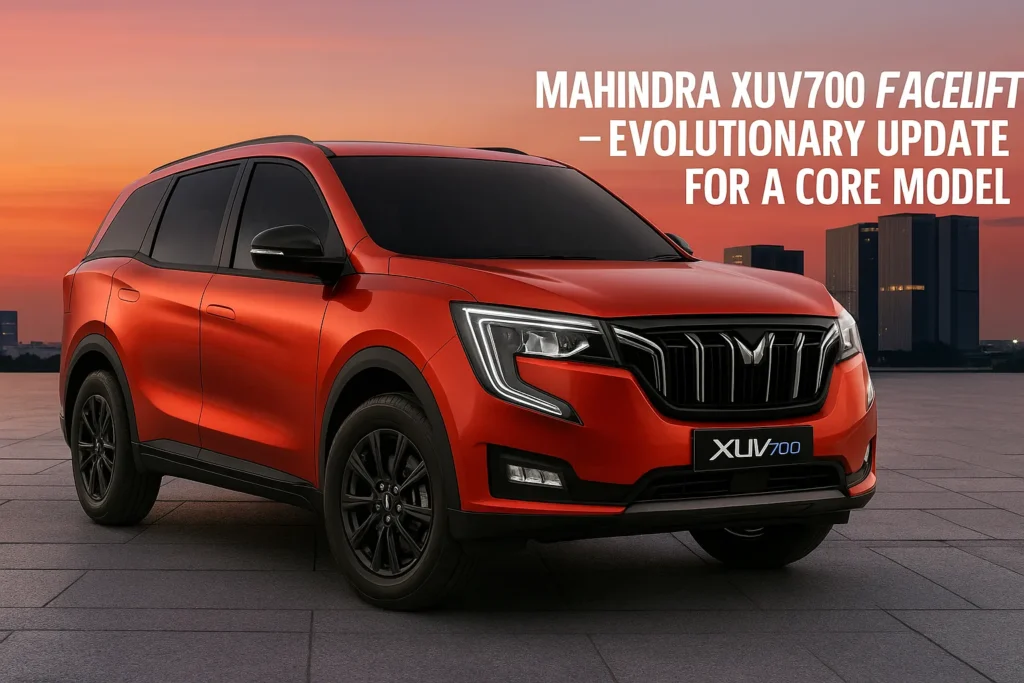 Tata Sierra EV & Camper Buzz to Mahindra XUV700 Facelift: What Buyers Should Know 3 The Mahindra XUV700 facelift brings refined styling, improved interior quality, updated lighting, new tech features, enhanced safety options, and subtle performance tweaks, offering a more premium, modern experience while retaining its core strengths.