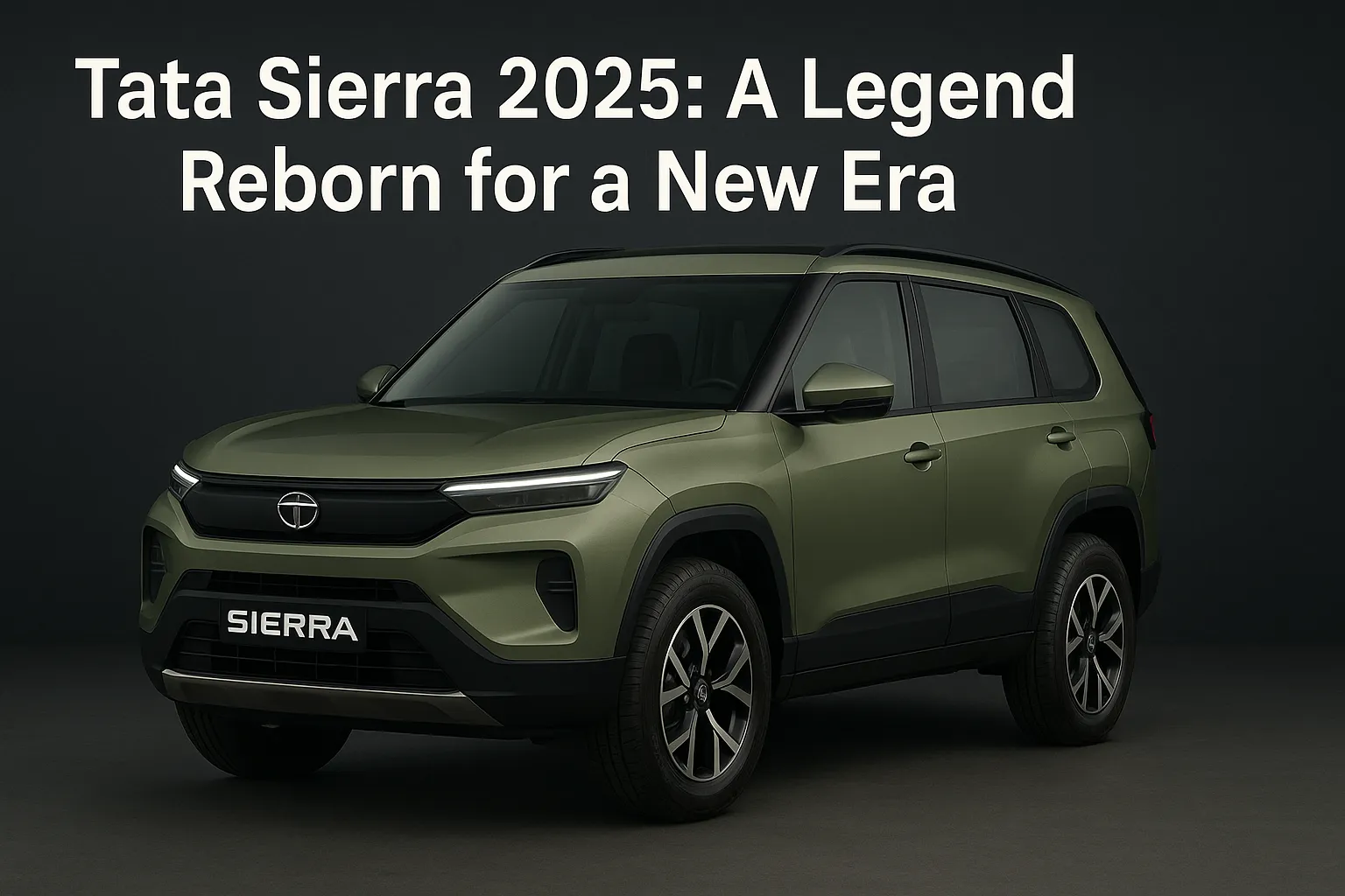 tata Sierra 2025 returns with bold design, modern features, iconic SUV styling, premium stance, and futuristic appeal, representing a legendary comeback for a new era of innovation, performance, capability, and excitement.