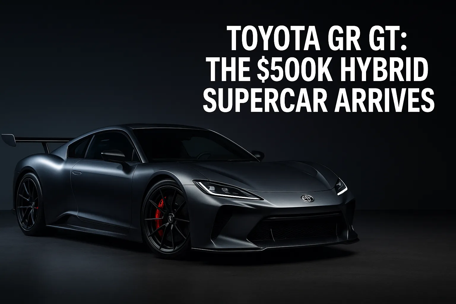The Toyota GR GT debuts as a $500K hybrid V8 supercar with carbon-fiber construction and race-inspired aerodynamics. As Gazoo Racing’s new flagship, it marks Toyota’s bold return to elite high-performance engineering.