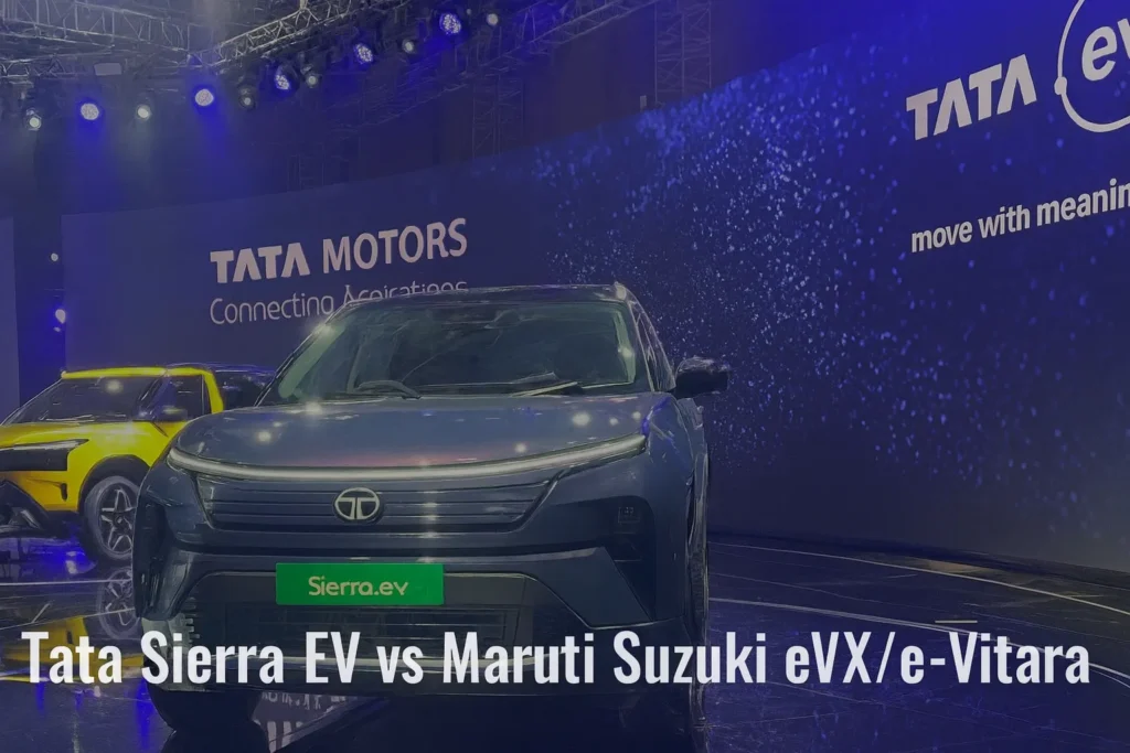Tata Sierra EV vs Maruti eVX: Detailed Comparison 2025 2 Two emerging EVs compete fiercely in a rapidly expanding market, offering distinct strengths in design, range, pricing, features, and technology. Buyers must evaluate practicality, performance, and brand reliability to choose the best fit.