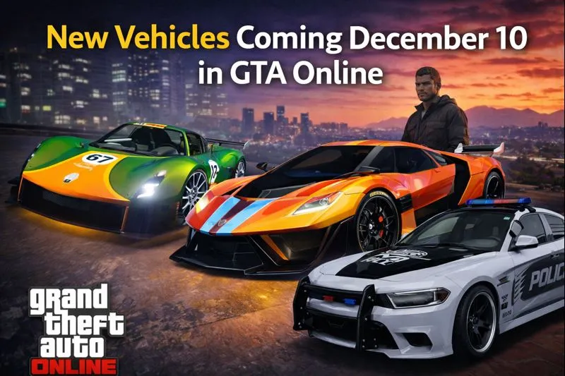 New Vehicles Coming December 10 in GTA Online