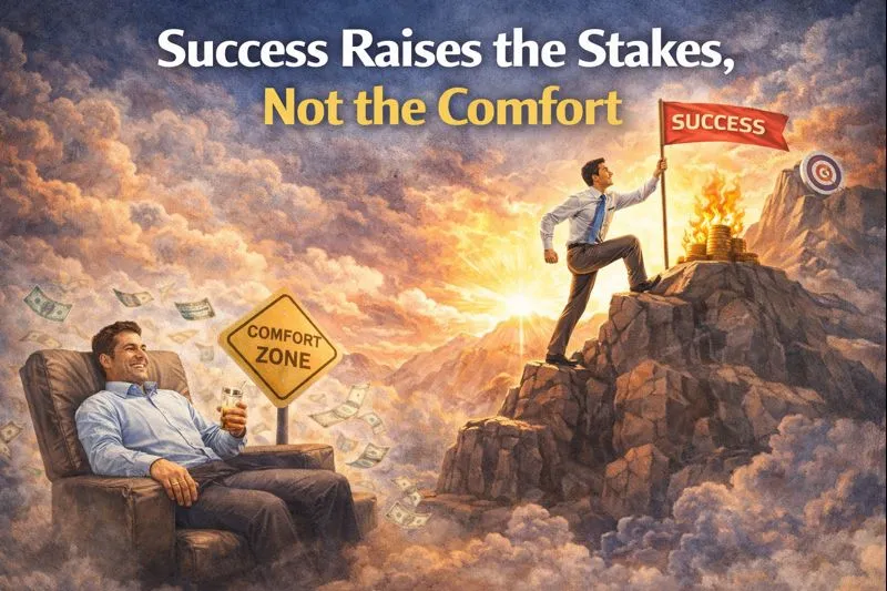 Success Raises the Stakes, Not the Comfort