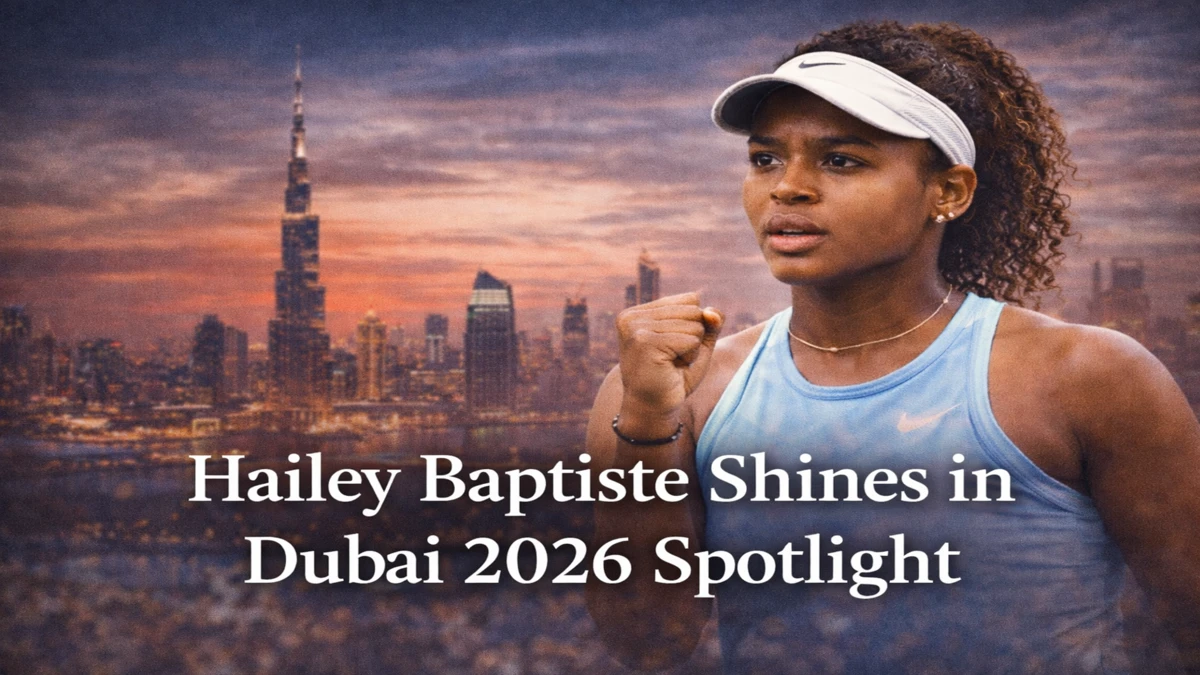 Hailey Baptiste impressed in Dubai 2026 with commanding serves, fearless returns, and rising confidence. Live commentary amplified every momentum shift, highlighting her growing presence and potential on the WTA stage.